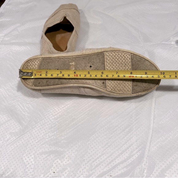 Toms Natural Metallic Burlap Women’s Classic Sz 9.5 W - Picture 11 of 13